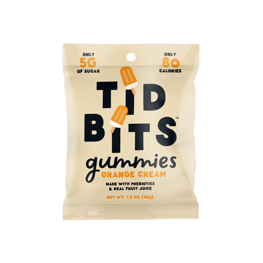 Orange Cream Gummy Candy - Low Sugar 5g, Prebiotics