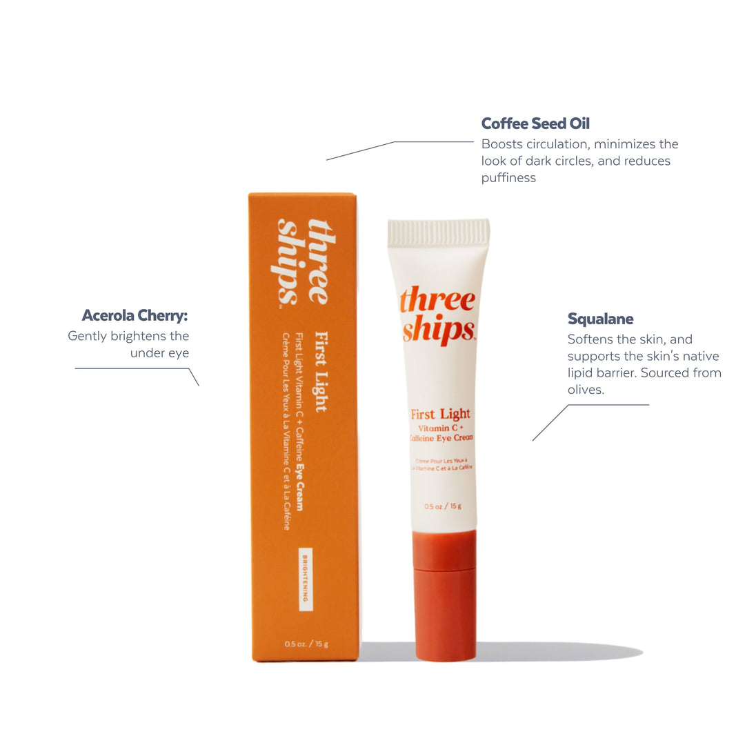 First Light Vitamin C + Caffeine Eye Cream - Free Living Co