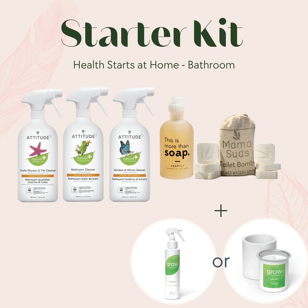 Starter Kit | Health Starts at Home - Bathroom - Free Living Co