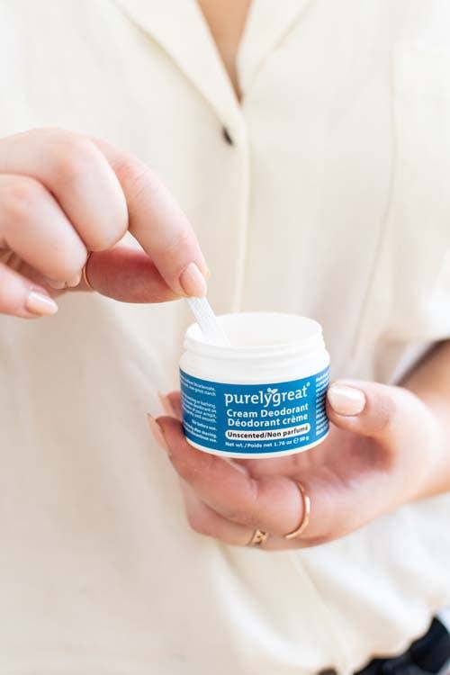 Purelygreat Cream Deodorant Unscented - Free Living Co