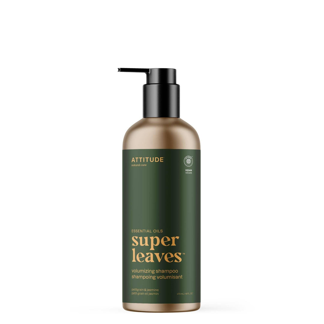 Super Leaves Volumizing Shampoo - Petitgrain & Jasmine - Free Living Co