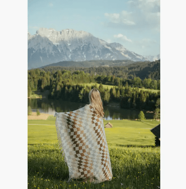 Checkered Palm Desert Blanket - Free Living Co