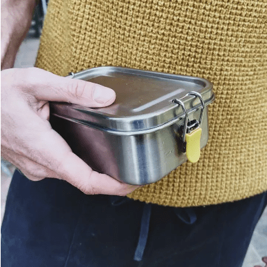 Stainless Steel Lunch Box with Heat Safe Insert - Free Living Co