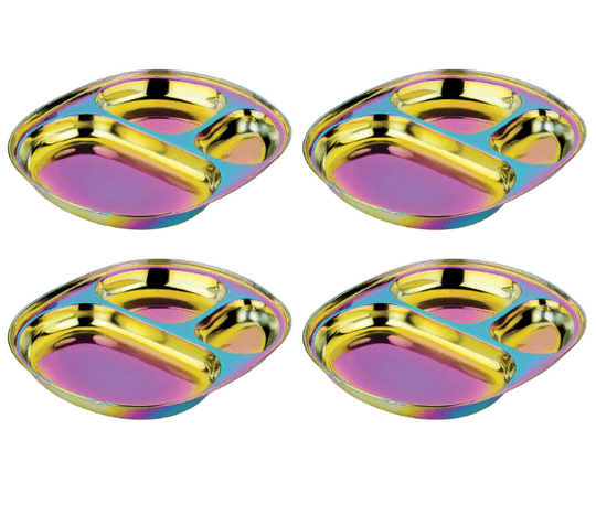 Balanced Bites Stainless Steel Plates - Free Living Co