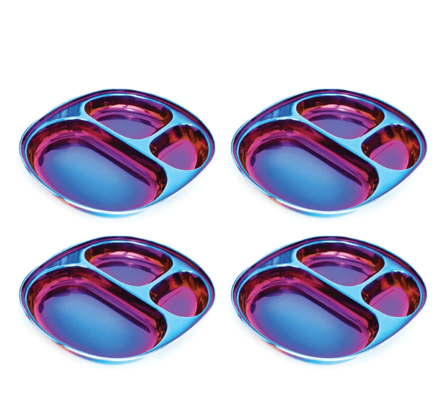 Balanced Bites Stainless Steel Plates - Free Living Co