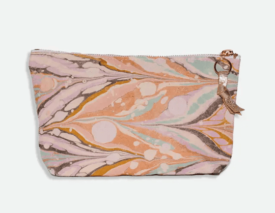 Handmade Marbled Canvas Pouch - Free Living Co