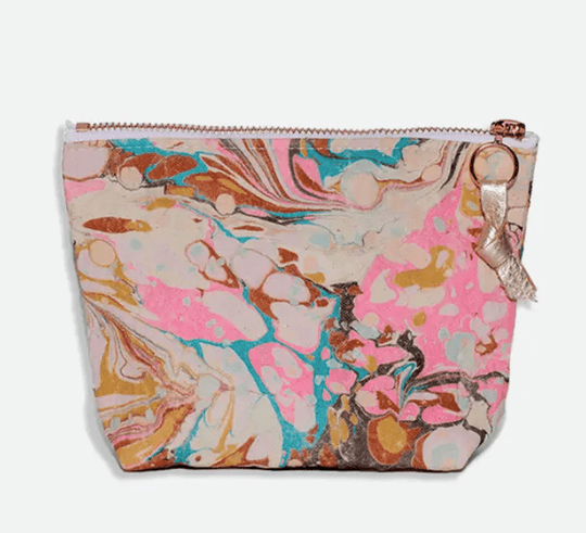 Handmade Marbled Canvas Pouch - Free Living Co