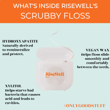 Scrubby Hydroxyapatite Floss - Free Living Co