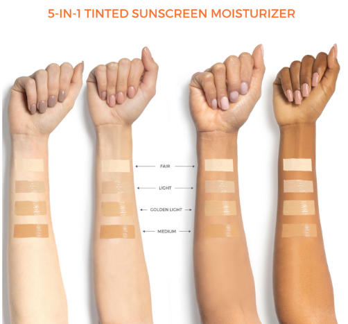 5 in 1 Tinted Sunscreen Moisturizer