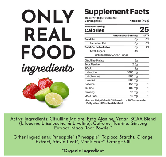 Just REAL Ingredients Pre-Workout
