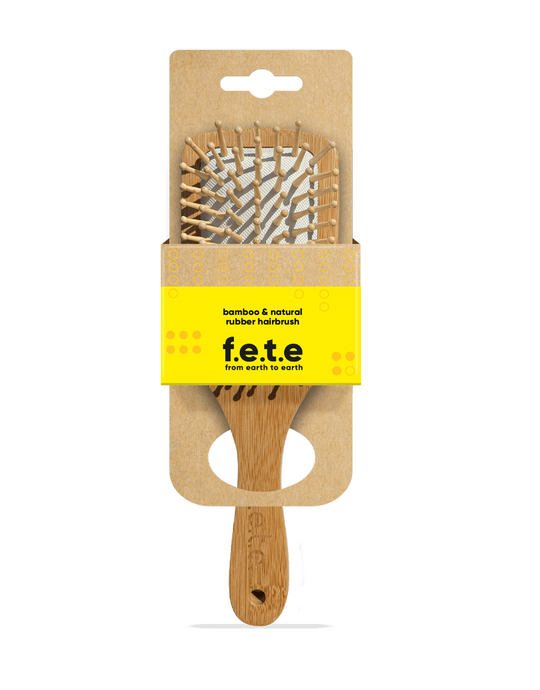 Bamboo & Natural Rubber Hairbrush