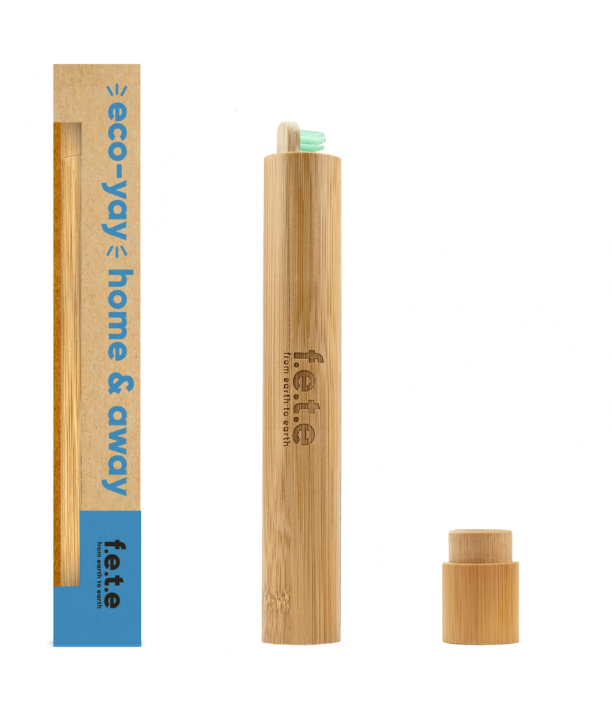 Bamboo Toothbrush Travel Case
