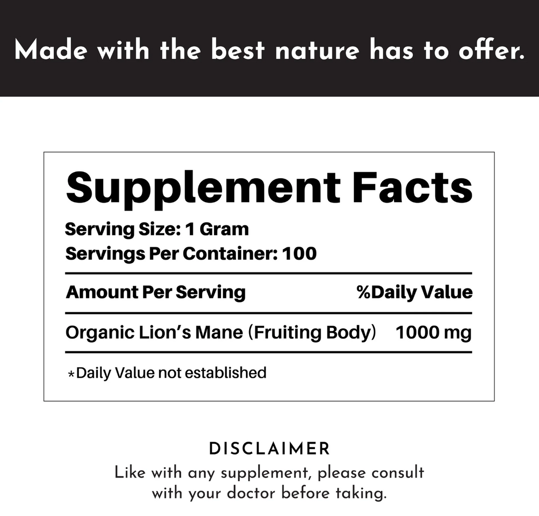 Just REAL Ingredients Lion's Mane