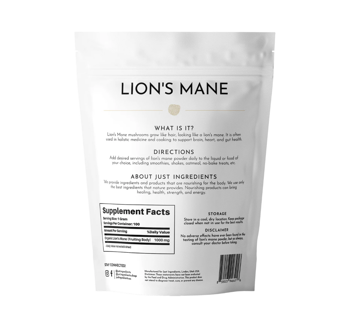 Just REAL Ingredients Lion's Mane