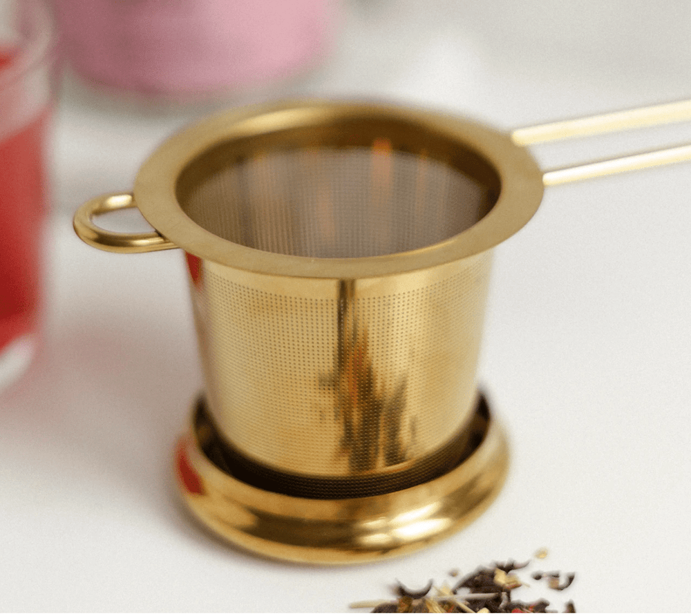 Gold Goddess Tea Strainer - Free Living Co