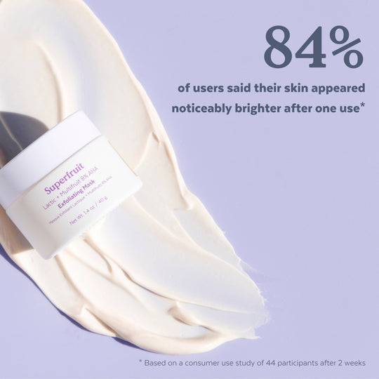 Superfruit Lactic + Multifruit 8% AHA Exfoliating Mask (40g) - Free Living Co