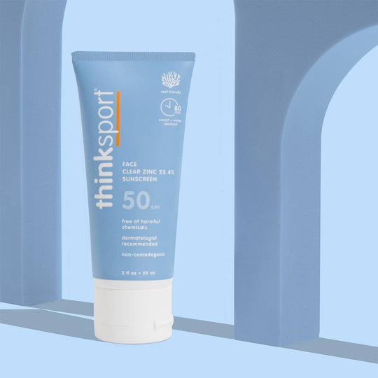 Thinksport Clear Zinc Daily Face Sunscreen SPF 50 - Free Living Co