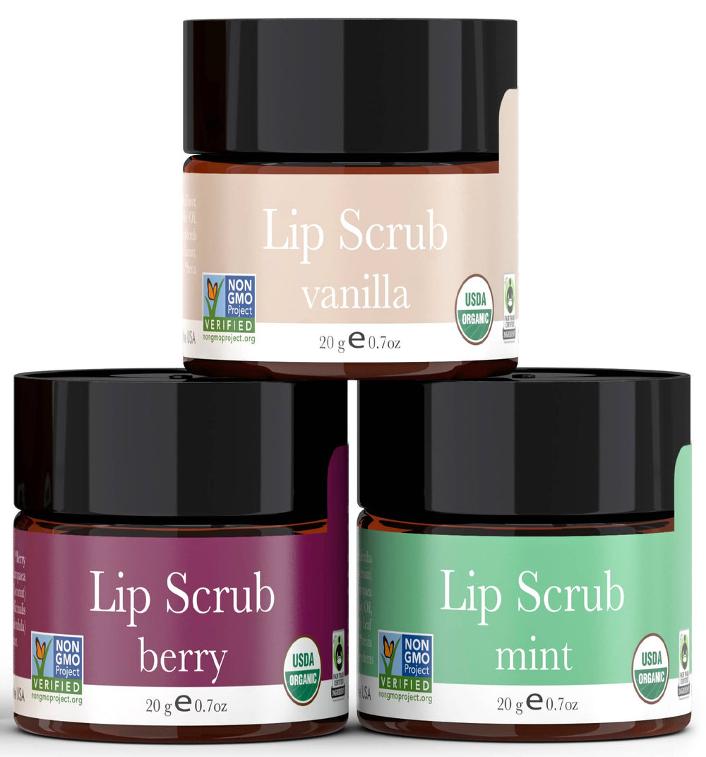 Organic Sugar Lip Scrub 0.7oz - Free Living Co